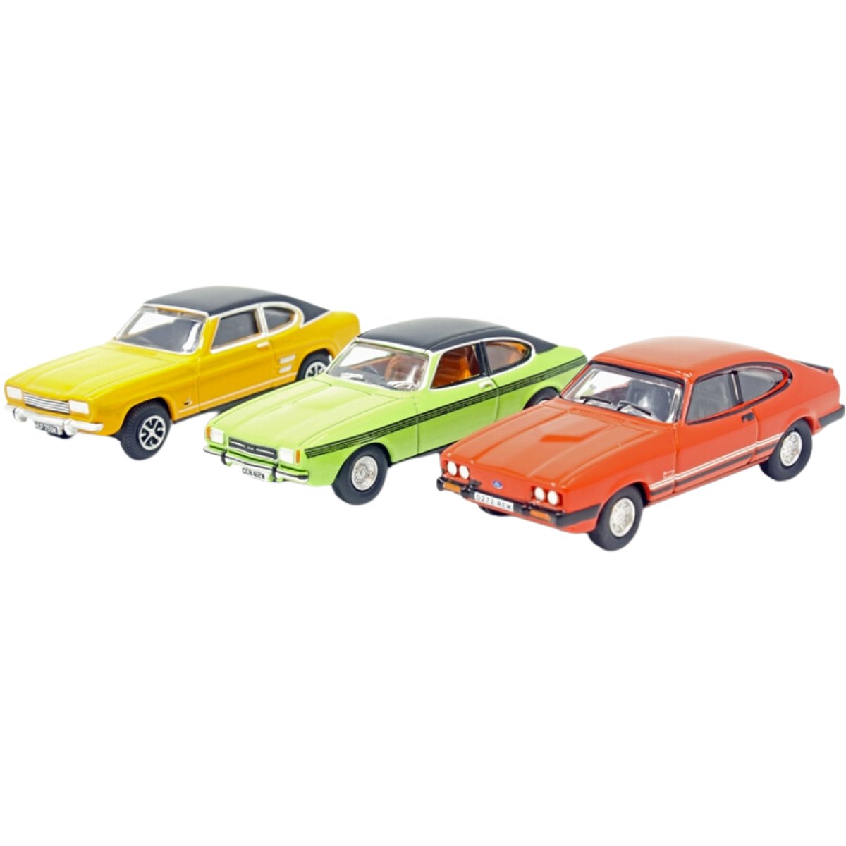Oxford Diecast 76SET69 3 Piece Ford Capri Set MK1/MK2/MK3 - Phillips Hobbies