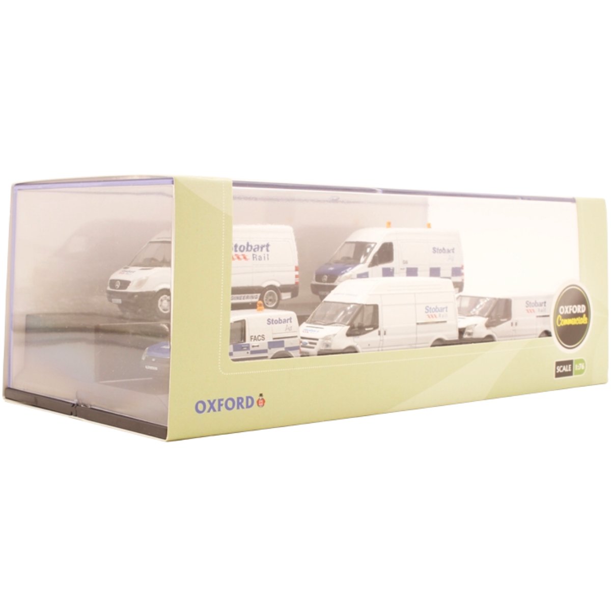 Oxford Diecast 76SET73 Stobart Group 5 Piece Van Set - Phillips Hobbies