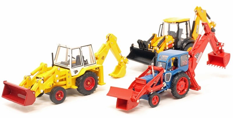 Oxford Diecast 76SET76 3 Piece JCB Anniversary Set - Phillips Hobbies