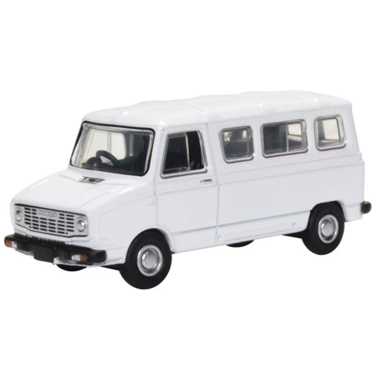Oxford Diecast 76SHP010 Leyland Sherpa Van - White - Phillips Hobbies