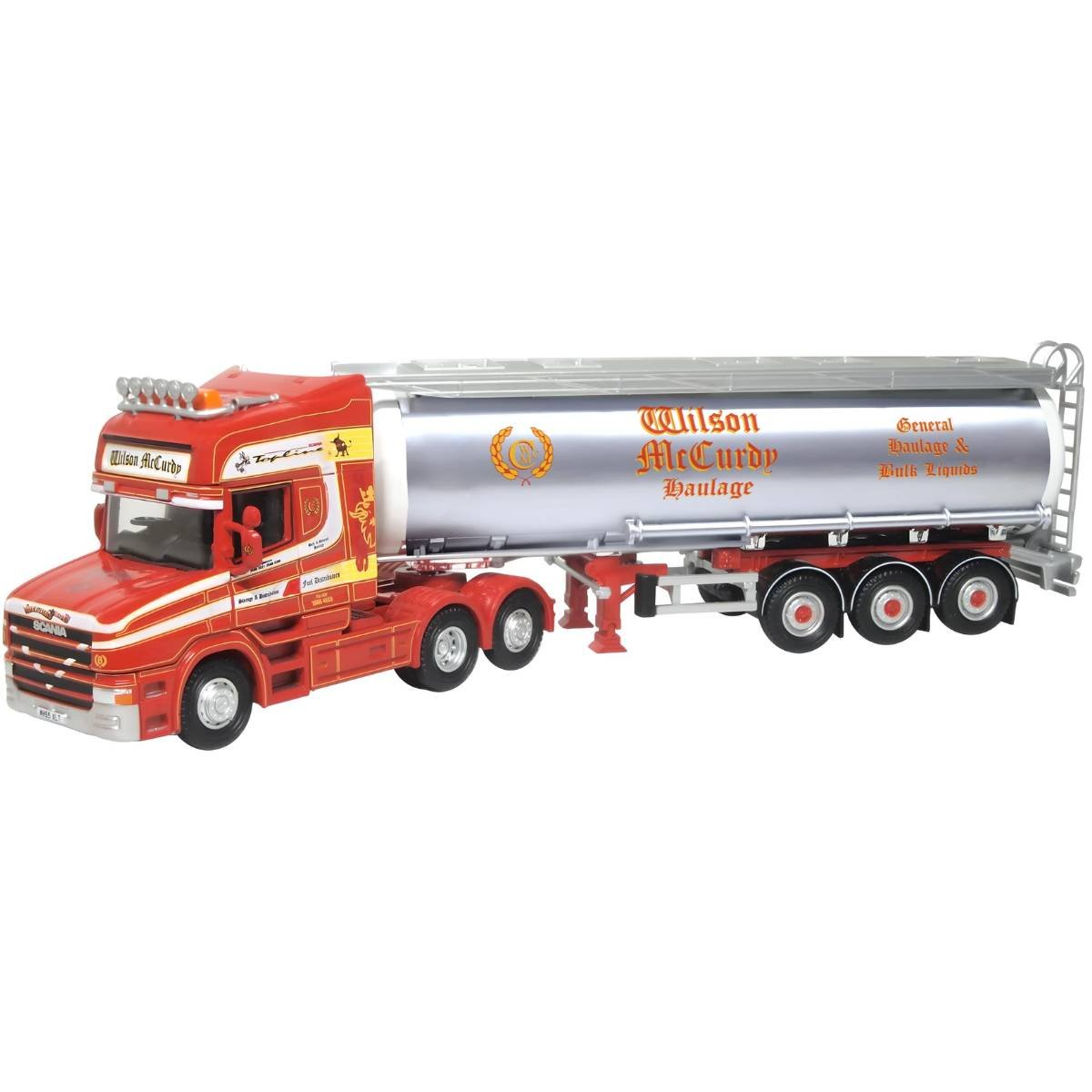 Oxford Diecast 76TCAB011 Scania T Cab Cylindrical Tanker Wilson McCurdy - Phillips Hobbies