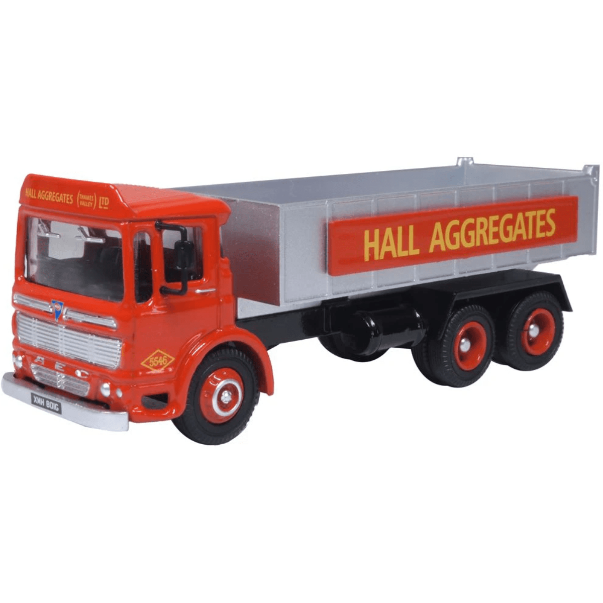 Oxford Diecast 76TIP006 AEC Tipper Hall Aggregates - 1:76 Scale Model - Phillips Hobbies