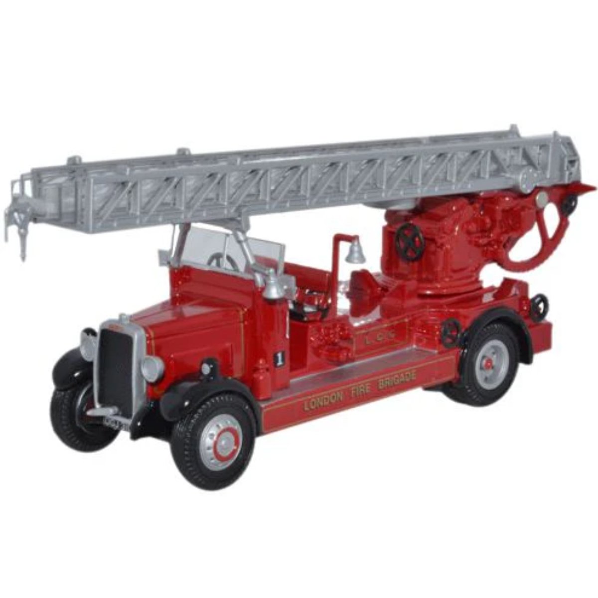 Oxford Diecast 76TLM001 London Fire Brigade Leyland TLM Fire Engine - Phillips Hobbies