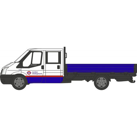 Oxford Diecast 76TPU003 Ford Transit Dropside London Underground - Phillips Hobbies