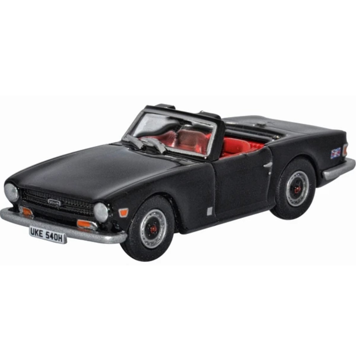 Oxford Diecast 76TR6004 Black Triumph TR6 - Phillips Hobbies