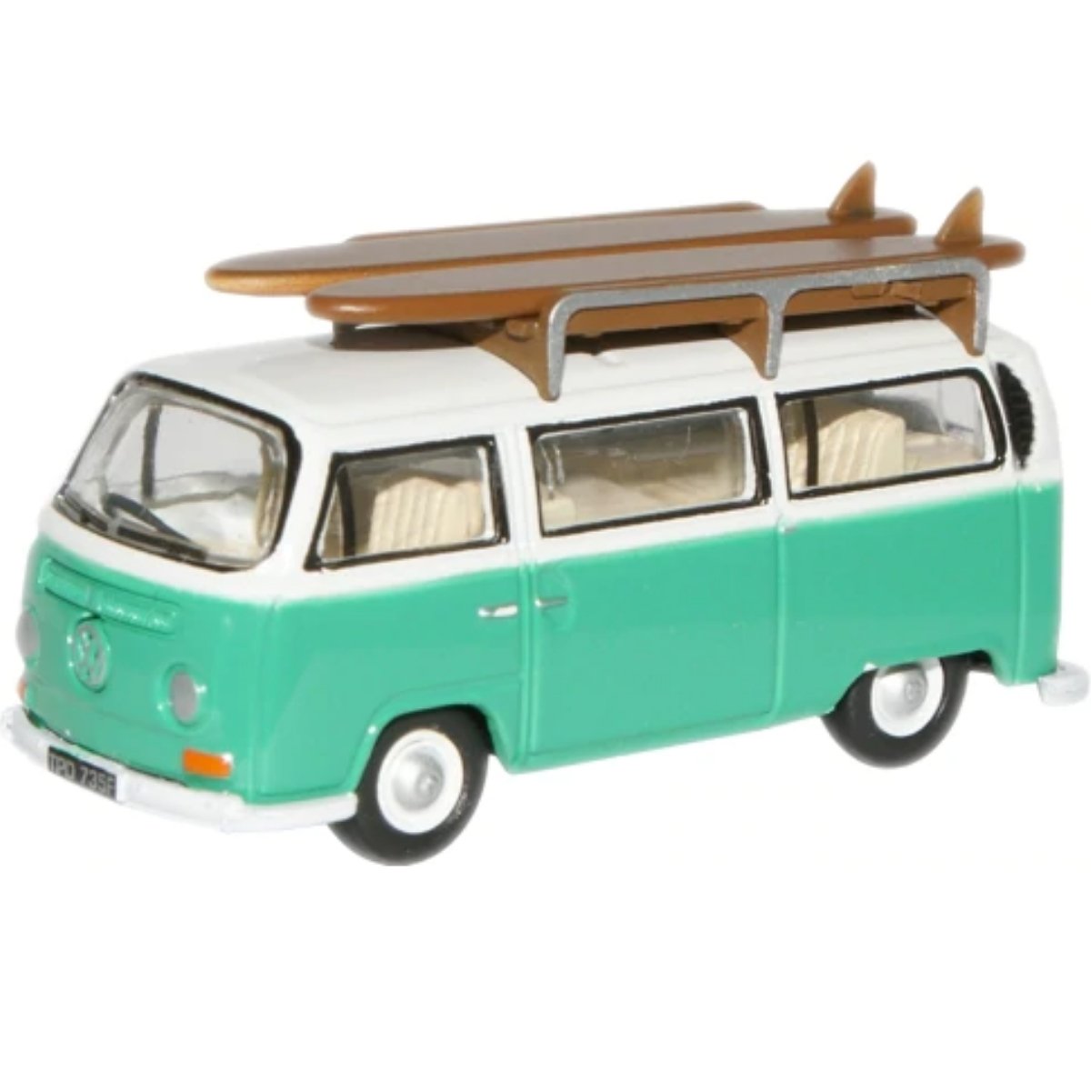 Oxford Diecast 76VW007 Birch Green/White VW Bus - Phillips Hobbies