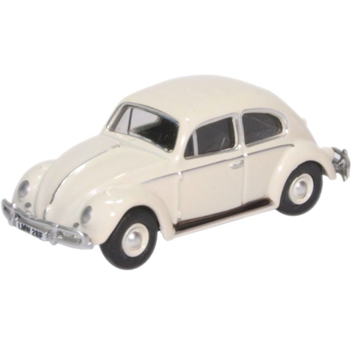 Oxford Diecast 76VWB008 VW Beetle Lotus White - Phillips Hobbies