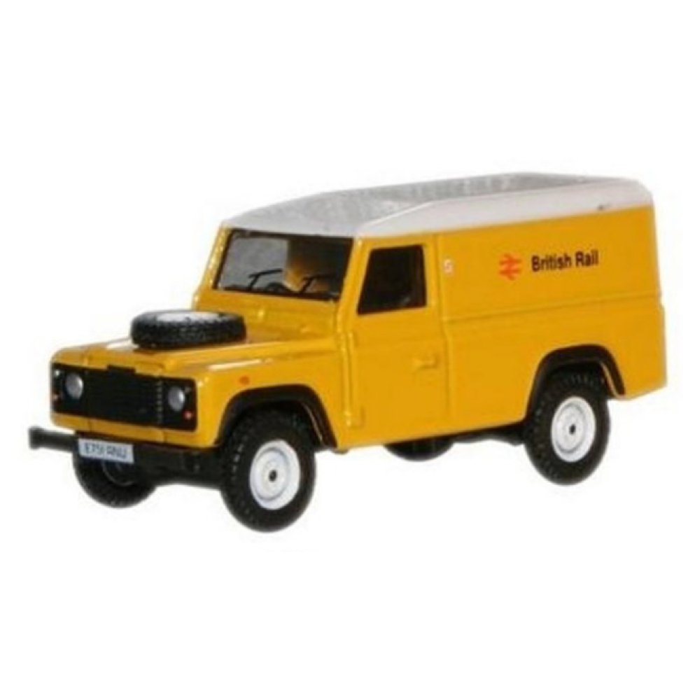 Oxford Diecast British Rail Land Rover Defender - Phillips Hobbies