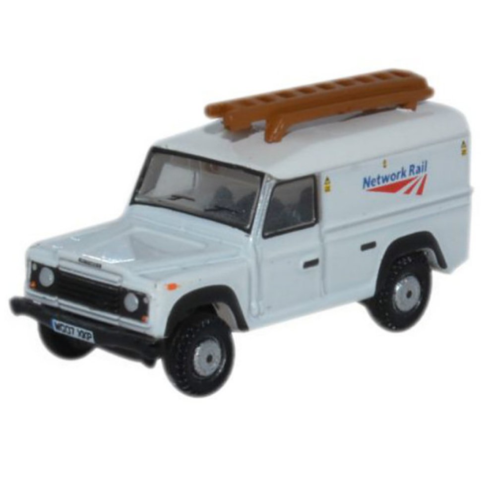 Oxford Diecast Land Rover Defender LWB Hard Top - Network Rail - Phillips Hobbies