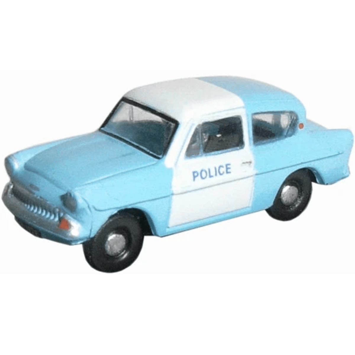 Oxford Diecast N105003 Police Panda Ford Anglia - N Scale - Phillips Hobbies