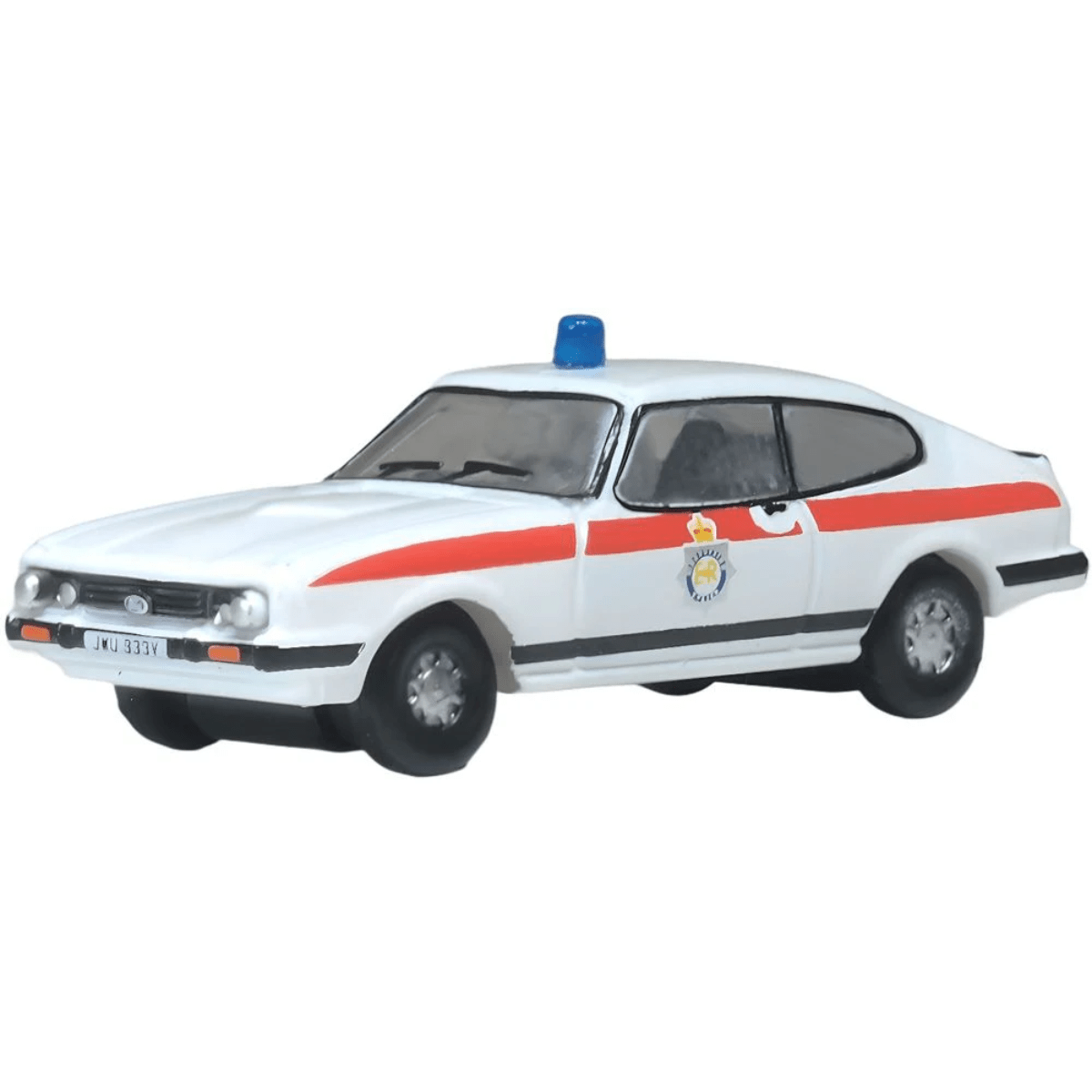 Oxford Diecast NCAP007 Ford Capri MkIII Merseyside Police - 1:148 Scale - Phillips Hobbies