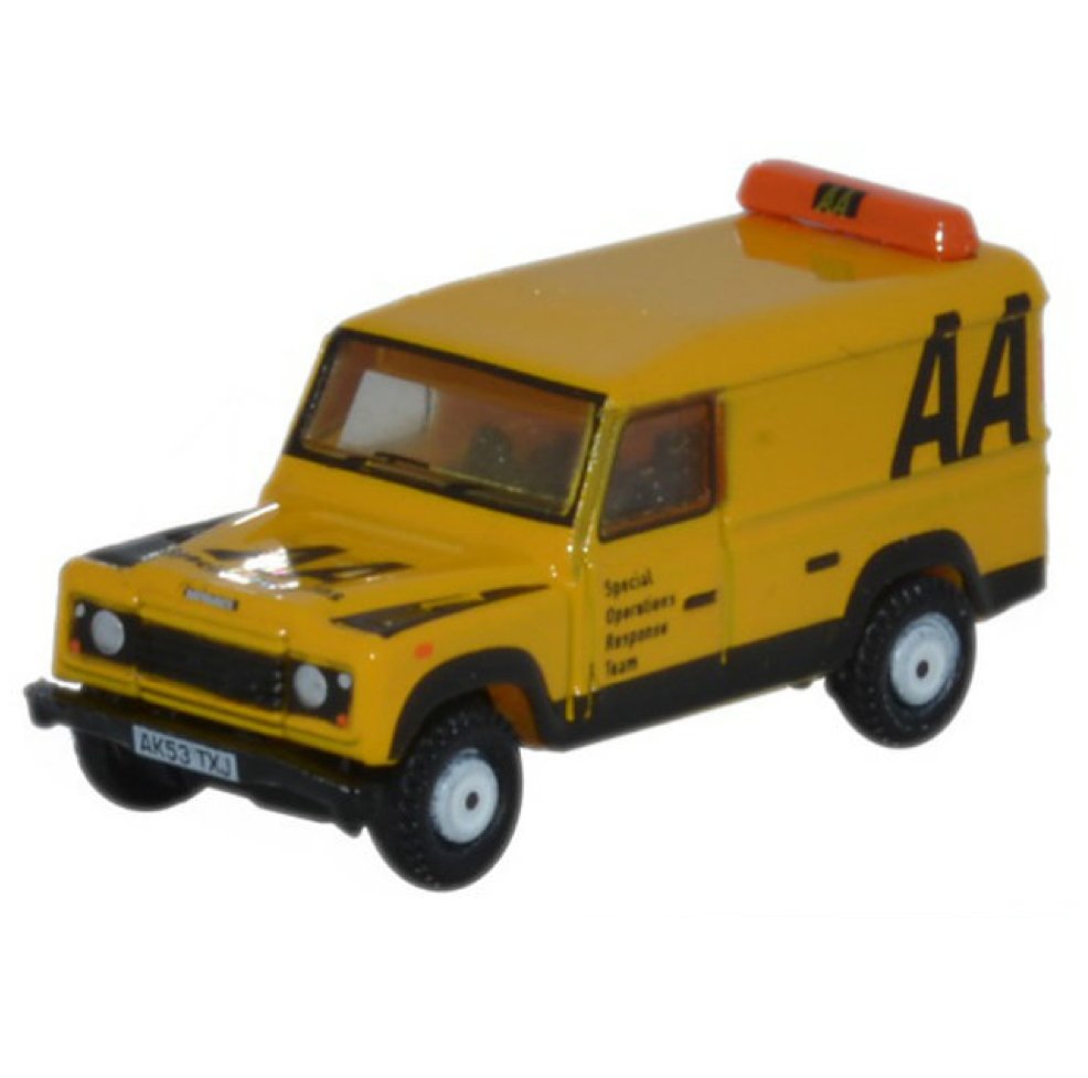Oxford Diecast NDEF009 Land Rover Defender LWB Hard Top - AA - Phillips Hobbies