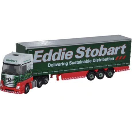 Oxford Diecast NMB001 Mercedes Actros Curtainside Eddie Stobart - Phillips Hobbies