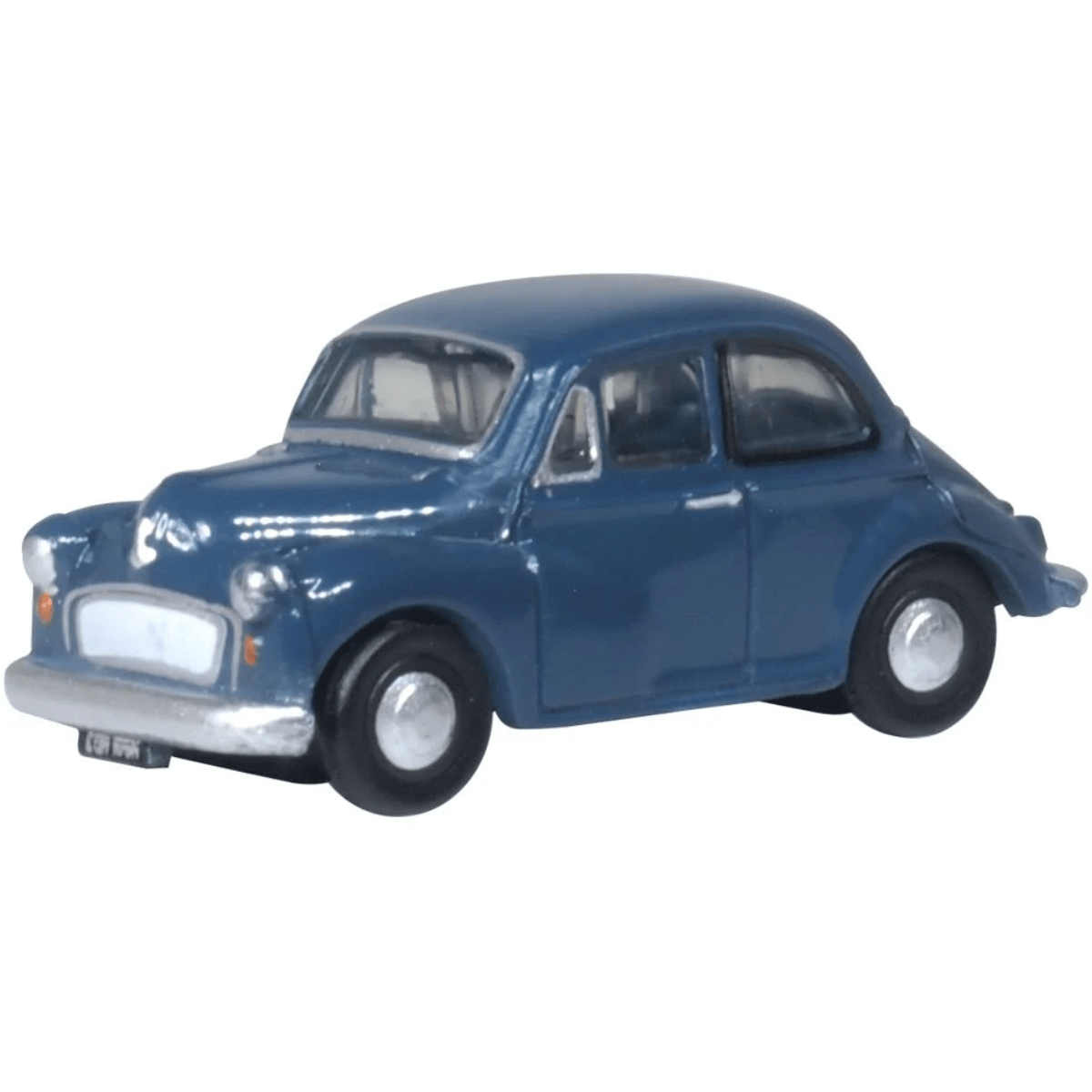 Oxford Diecast NMOS007 Morris Minor Saloon Trafalgar Blue - 1:148 Scale - Phillips Hobbies