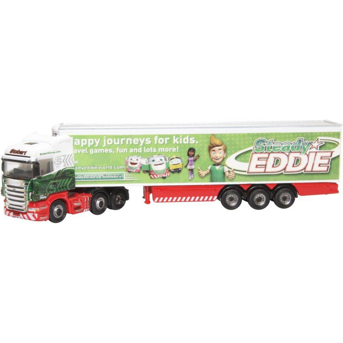 Oxford Diecast NSHL16FR Scania Highline Fridge Trailer Steady Eddie - Phillips Hobbies