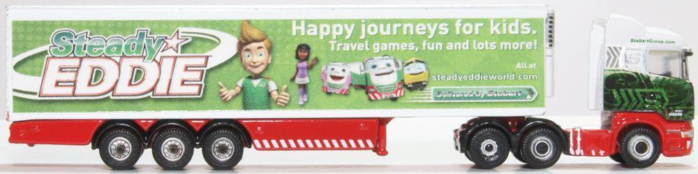 Oxford Diecast NSHL16FR Scania Highline Fridge Trailer Steady Eddie - Phillips Hobbies