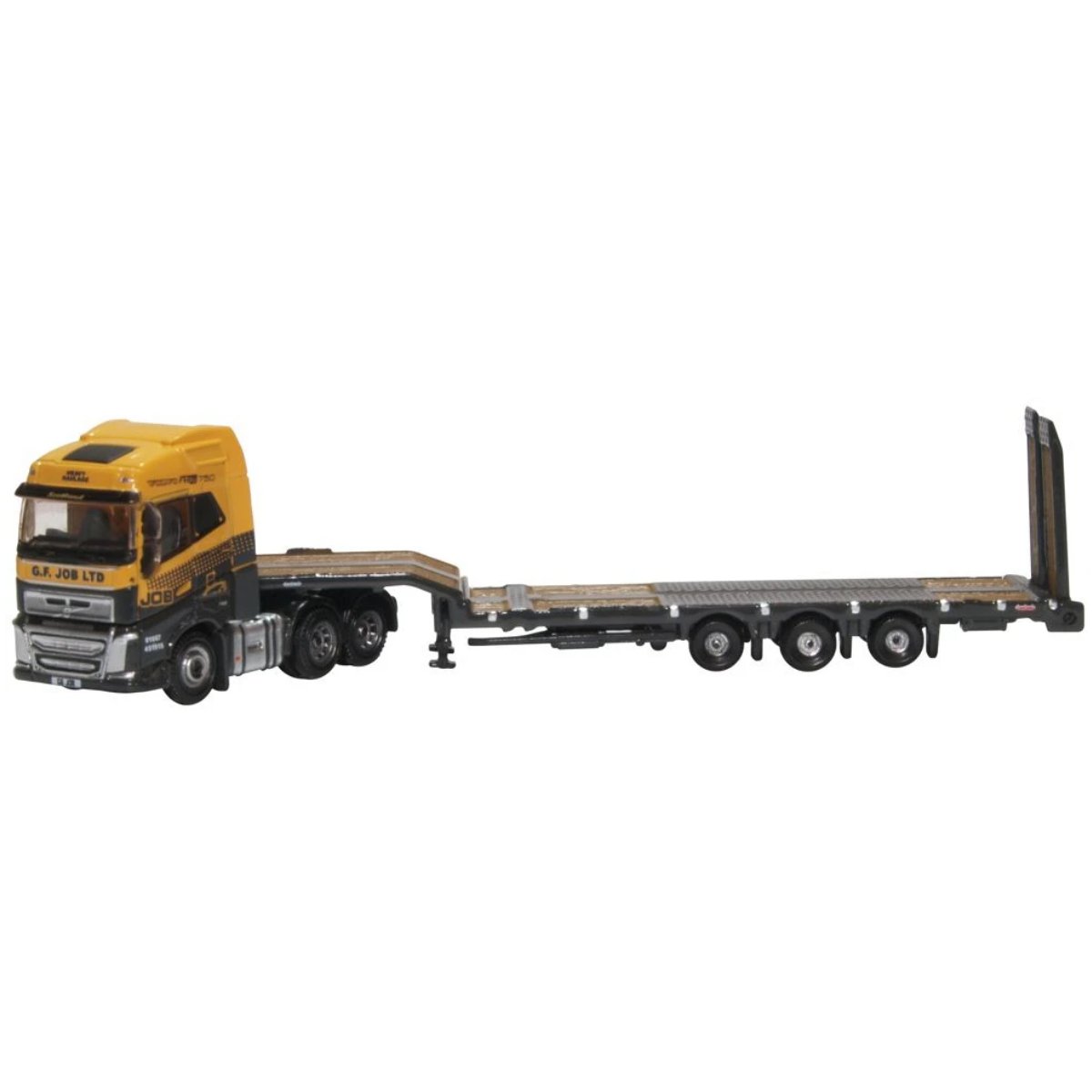 Oxford Diecast NVOL4009 Volvo FH4 Semi Low Loader G F Job - Phillips Hobbies