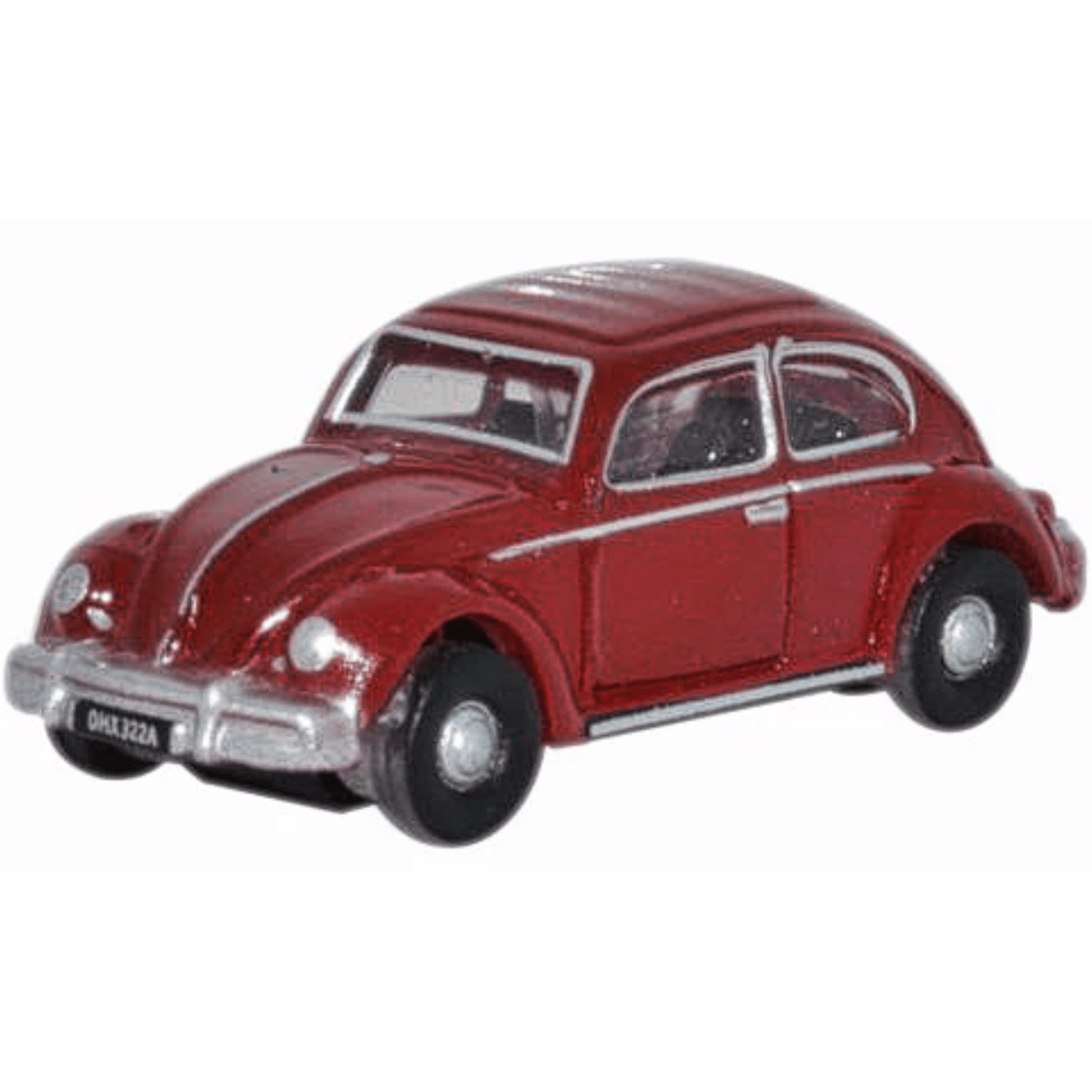 Oxford Diecast NVWB002 Ruby Red VW Beetle - N Scale Model - Phillips Hobbies