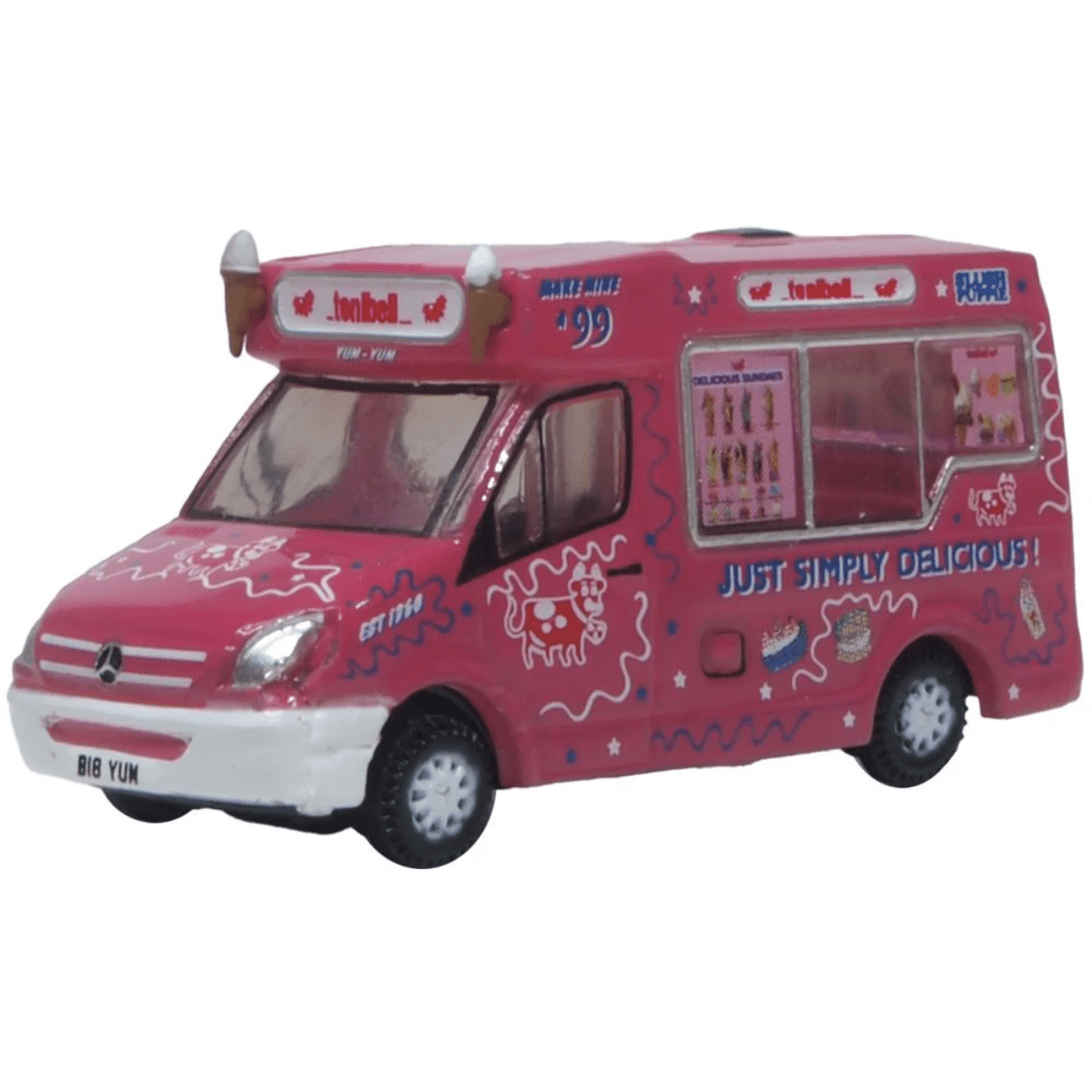 Oxford Diecast NWM009 Whitby Mondial Ice Cream Van Tonibell - 1:148 Scale - Phillips Hobbies