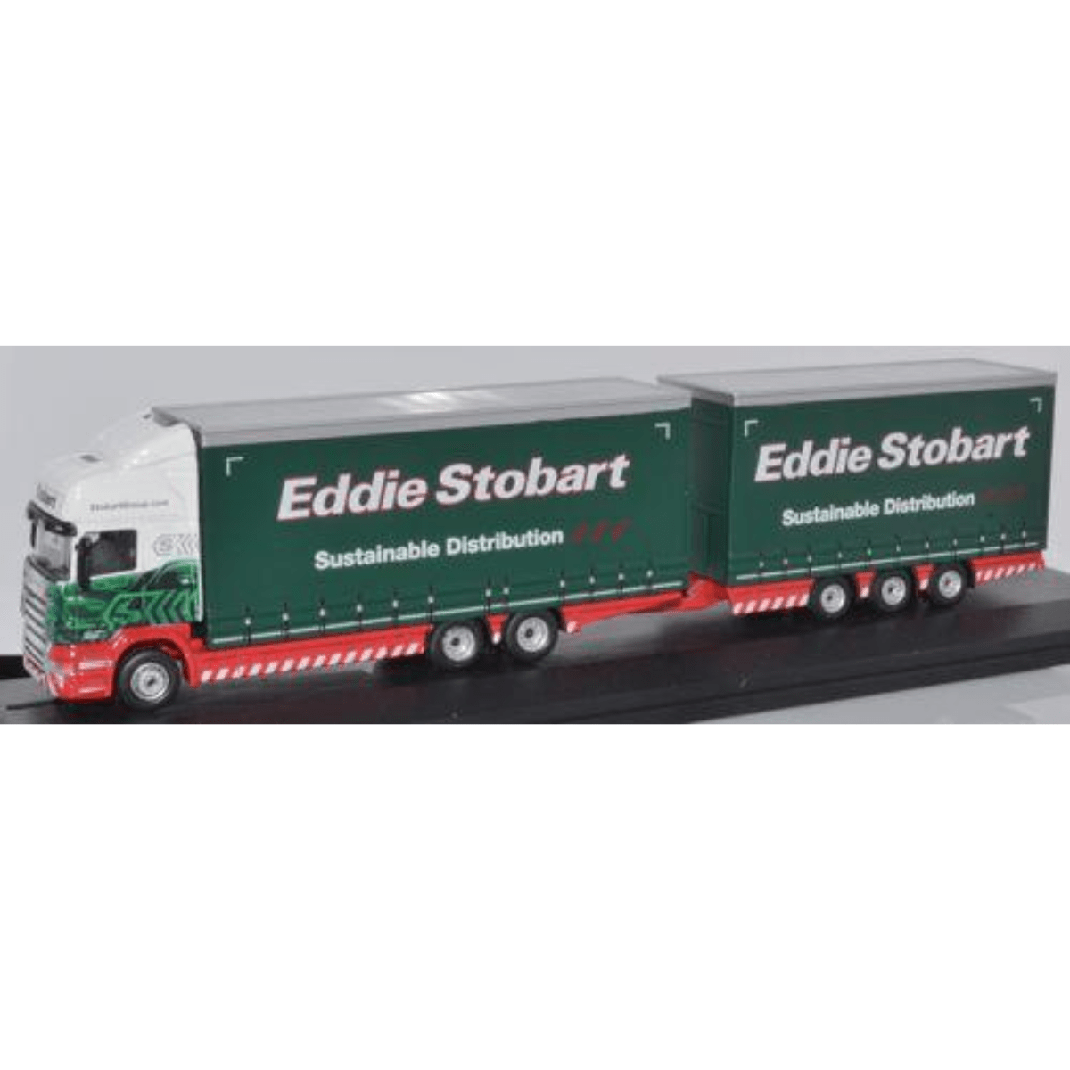 Oxford Diecast STOB032 Scania R440 Drawbar Eddie Stobart - 1:76 Scale Model - Phillips Hobbies
