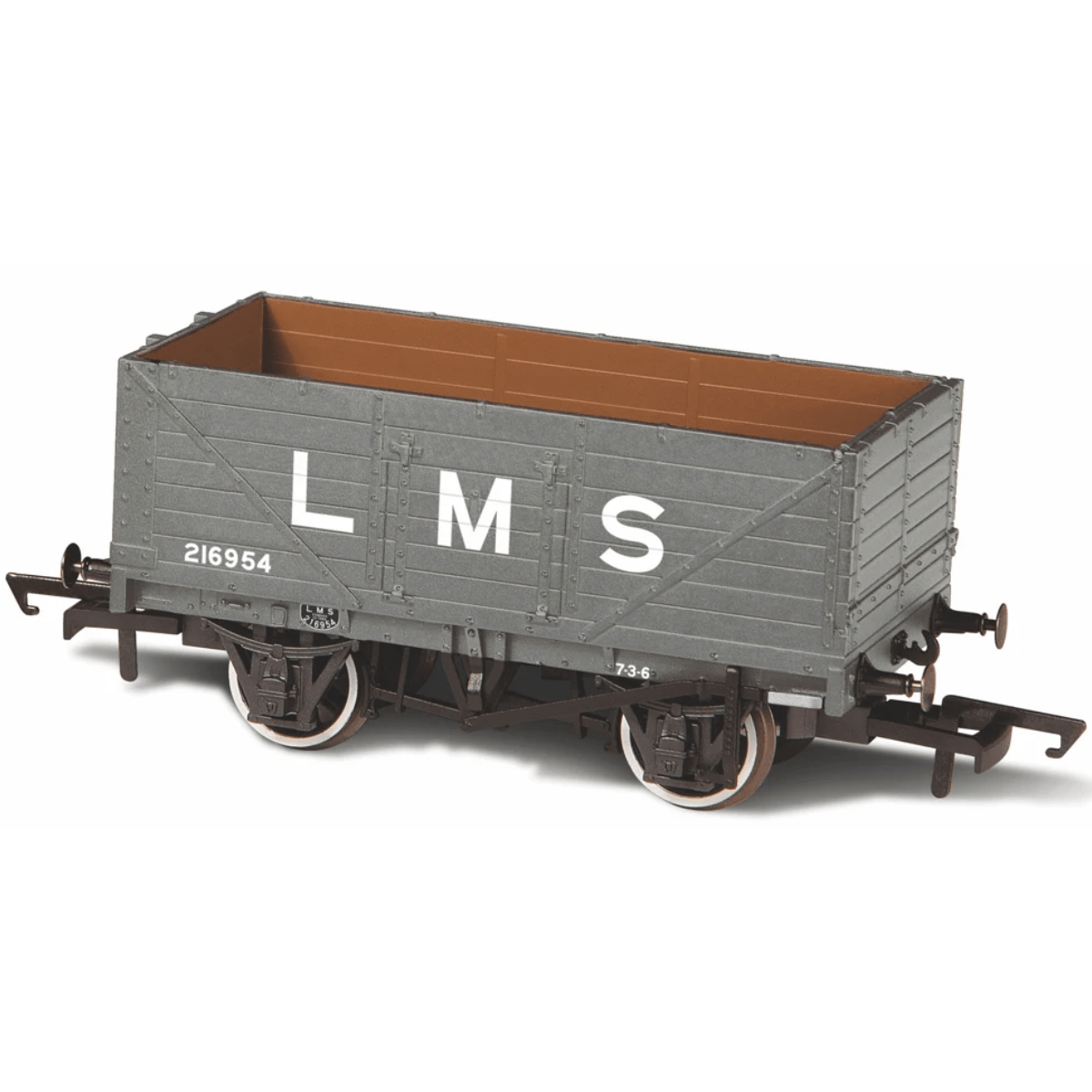 Oxford Rail 7 Plank Mineral Wagon LMS216954 - OO Gauge - Phillips Hobbies