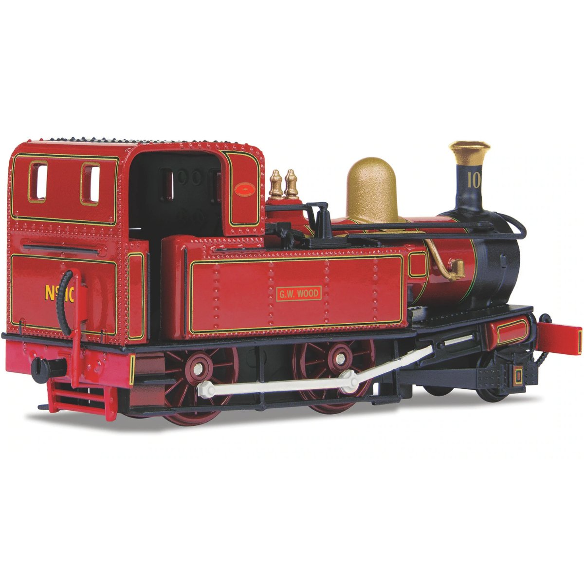Oxford Rail IOM Railways No.10 G H Wood Indian Red - Static Model - Phillips Hobbies