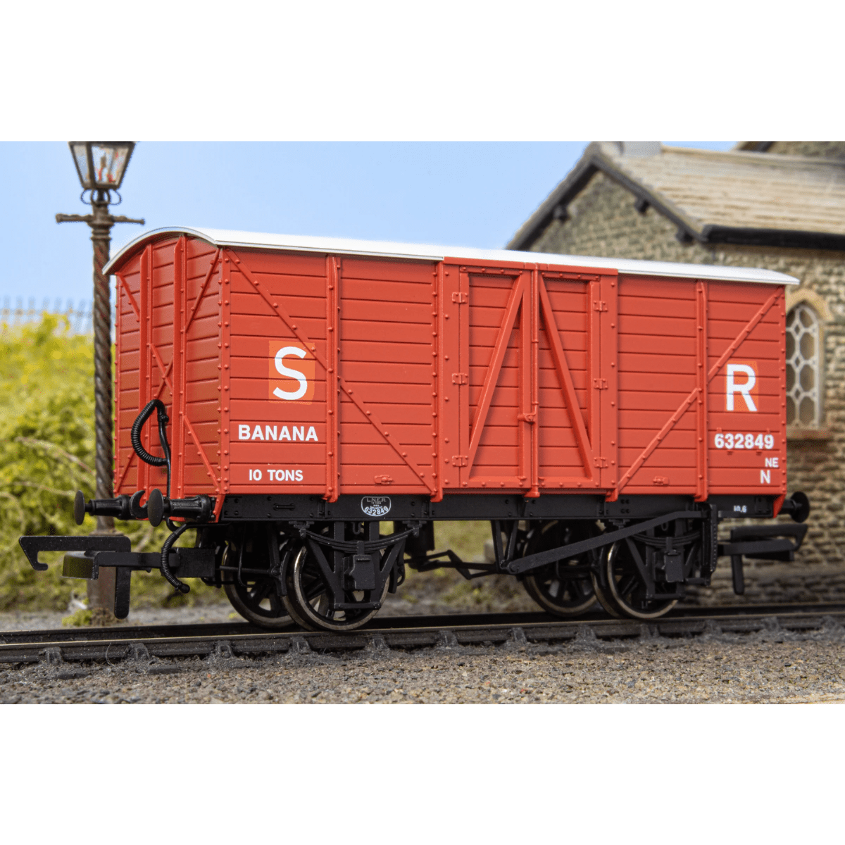 Oxford Rail OR76BAN004 GE Banana Van Patched SR 632849 - OO Gauge - Phillips Hobbies