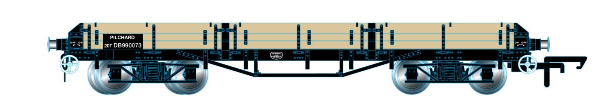 Oxford Rail OR76PIL004B Pilchard Wagon BR Unpainted Wood DB990073 - OO Gauge - Phillips Hobbies