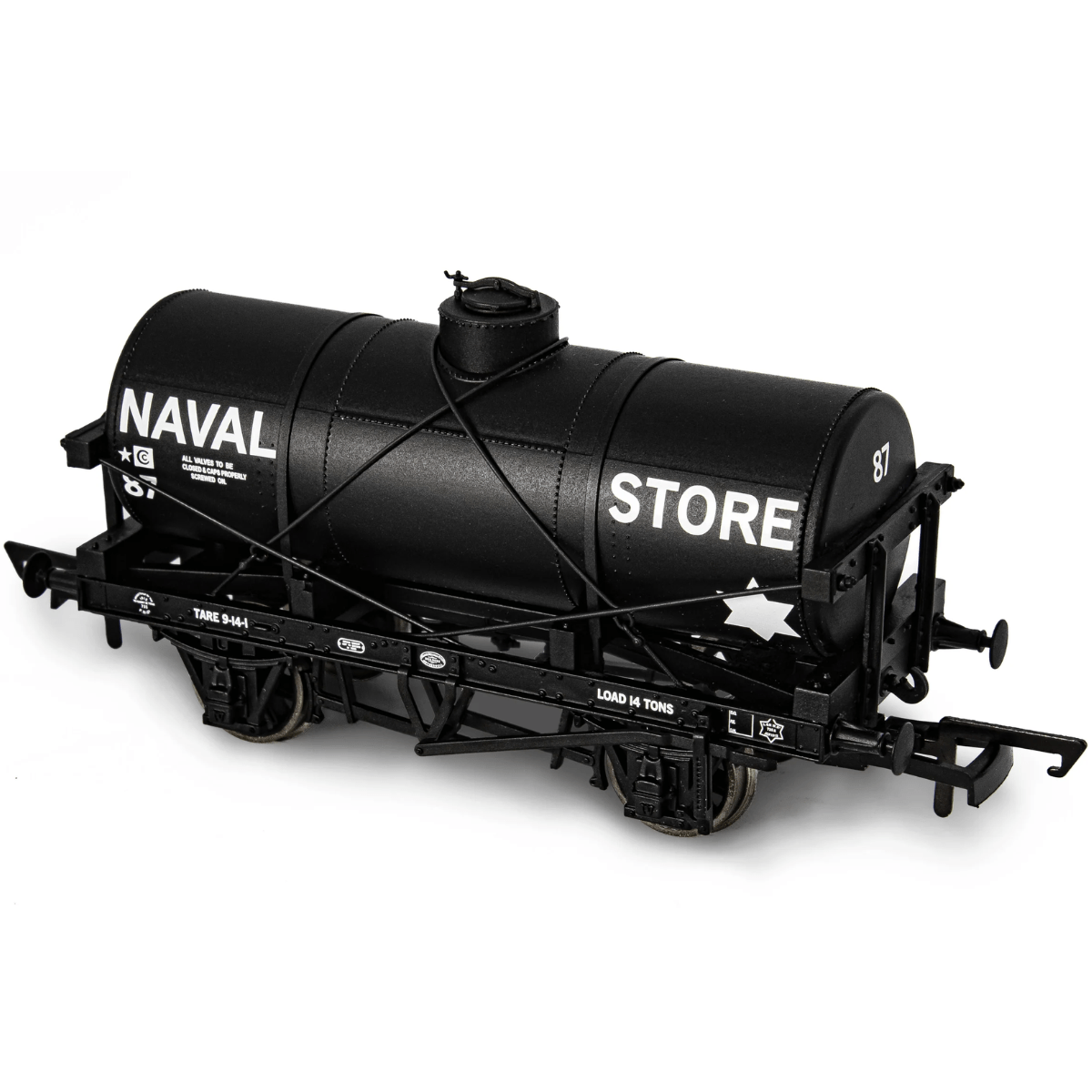 Oxford Rail OR76TK2009 12T Tank Wagon Naval Store Department No.87 - OO Gauge - Phillips Hobbies