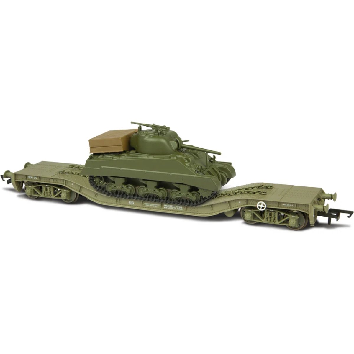 Oxford Rail OR76WW006 Warwell No36 With Sherman Tank - Phillips Hobbies