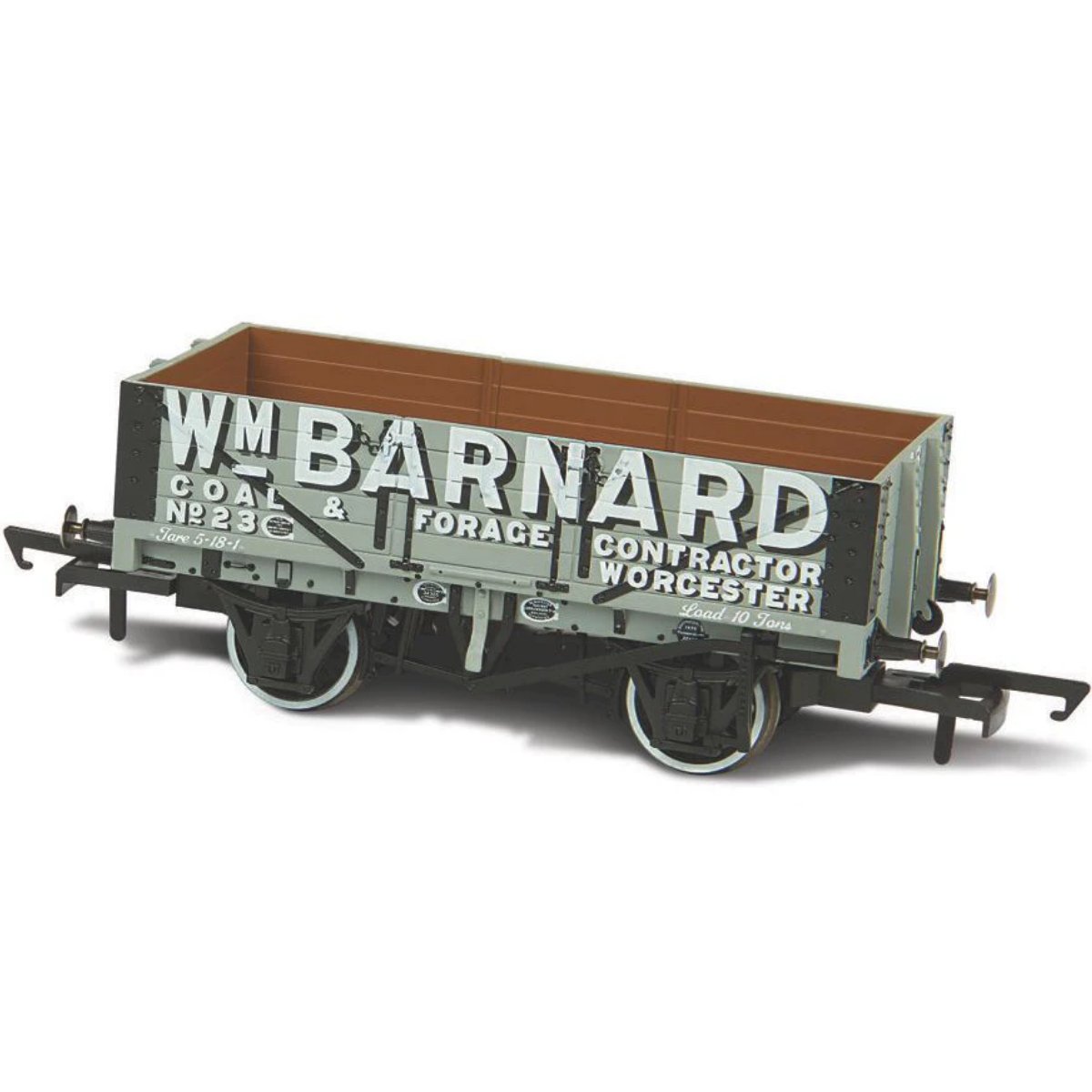 Oxford Rail WM Barnard - Worcester No23 5 Plank Mineral Wagon - Phillips Hobbies