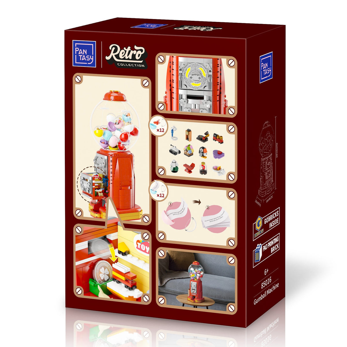 Pantasy Retro Gumball Machine - 936pcs Brick Set PA85016