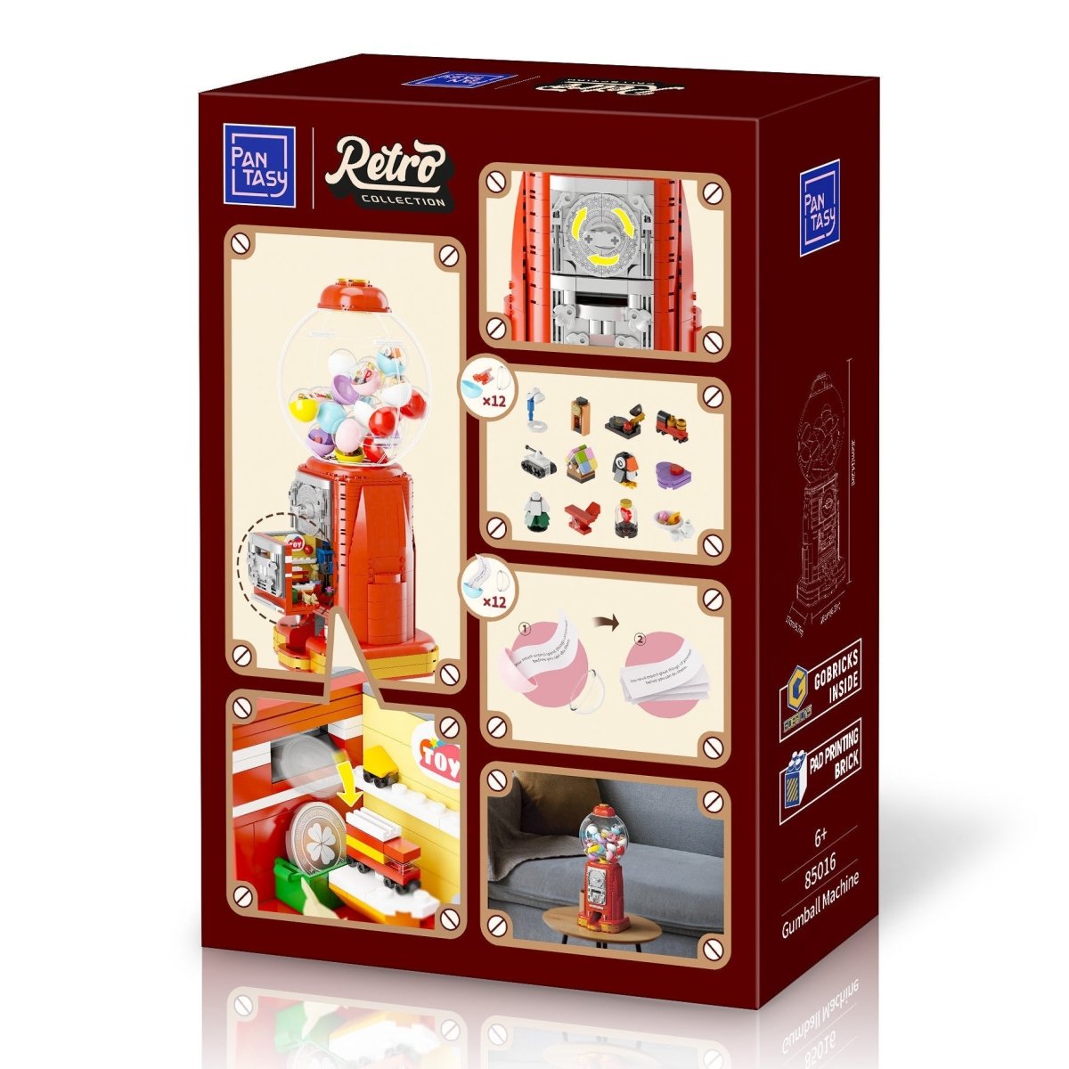 Pantasy Retro Gumball Machine - 936pcs Brick Set PA85016 - Phillips Hobbies
