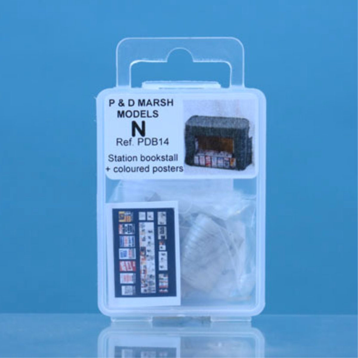 P&D Marsh PDB14 Unpainted Station Bookstall Kit (N Gauge) - Phillips Hobbies