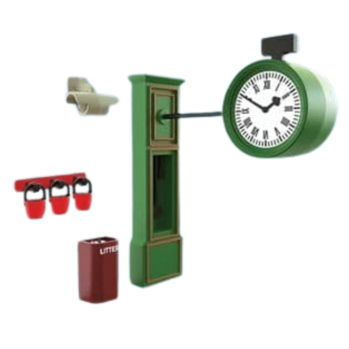 Peco 5048 Platform Accessories Steam Era Plastic Kit - OO Gauge - Phillips Hobbies