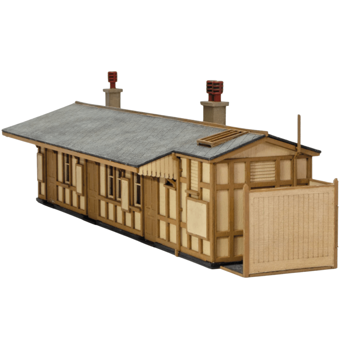 Peco LK - 205 GWR Wooden Station Building (Monkton Combe) Wooden Kit - OO Gauge - Phillips Hobbies