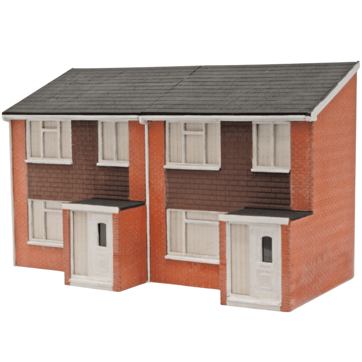 Peco LK - 212 1960s Semi - Detatched House Fronts Low Relief - OO Gauge Laser Cut Kit - Phillips Hobbies