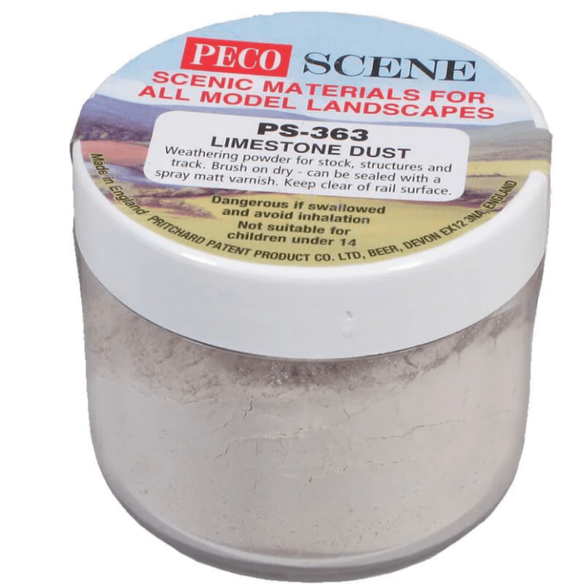 Peco PS - 363 Limestone Dust Weathering Powder - Phillips Hobbies