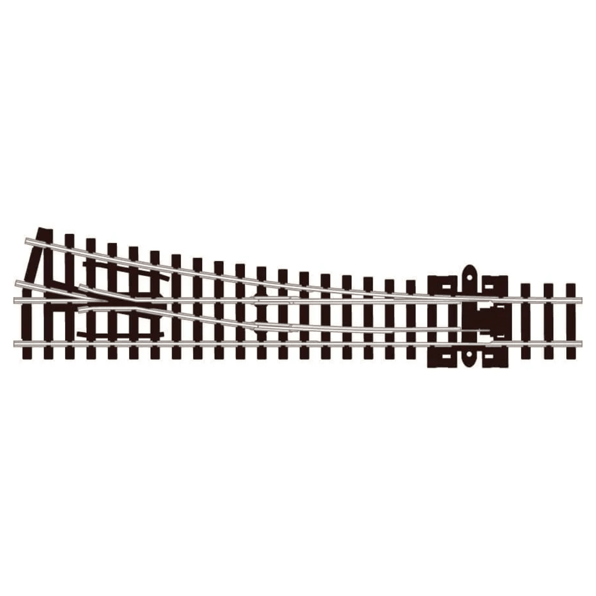 Peco SL - 395 Streamline Turnout, Medium Radius, Right Hand - N Gauge - Phillips Hobbies