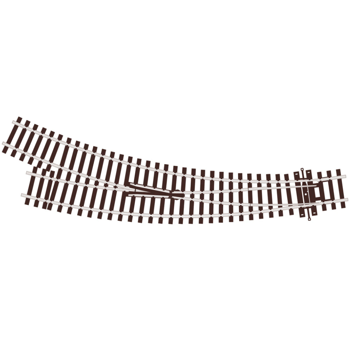 Peco SL - U76 Curved Turnout, Small Radius, Right Hand - OO Gauge - Phillips Hobbies