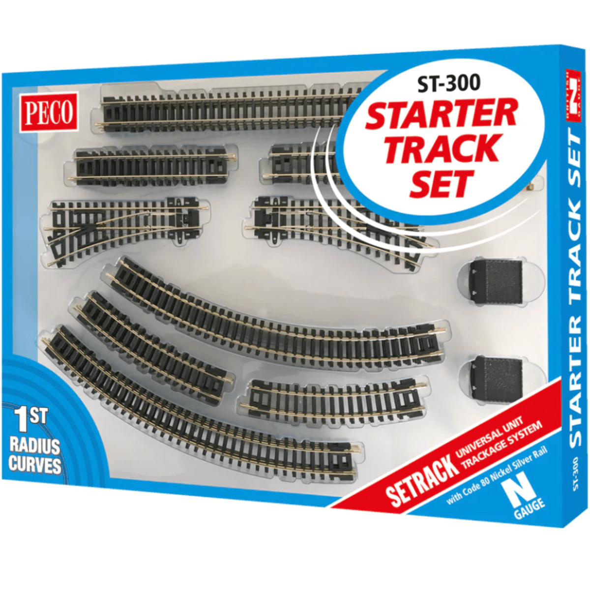 Peco ST - 300 Starter Track Set 1st Radius - N Gauge - Phillips Hobbies