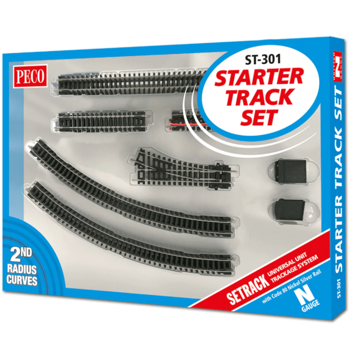 Peco ST - 301 Starter Track Set 2nd Radius - N Gauge - Phillips Hobbies
