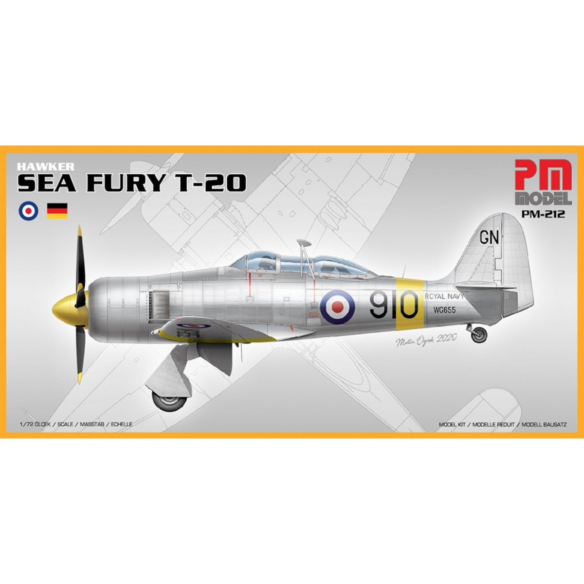 PM Models Hawker Sea Fury T-20 1:72 - Phillips Hobbies