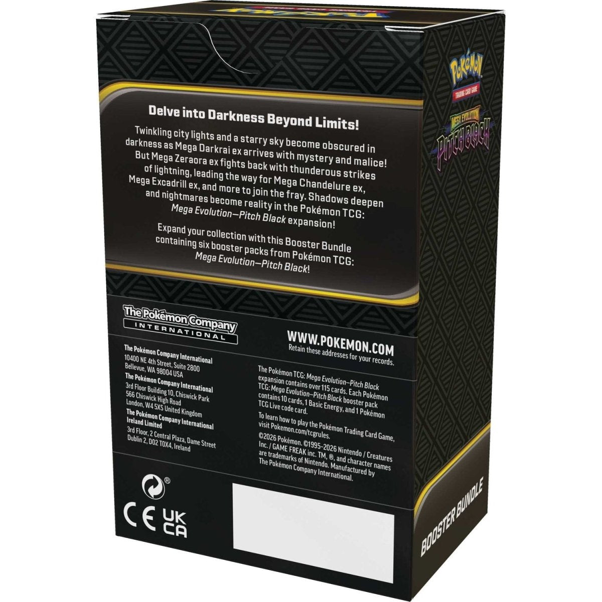 Pokémon TCG: Mega Evolution Pitch Black - Booster Bundle - Phillips Hobbies