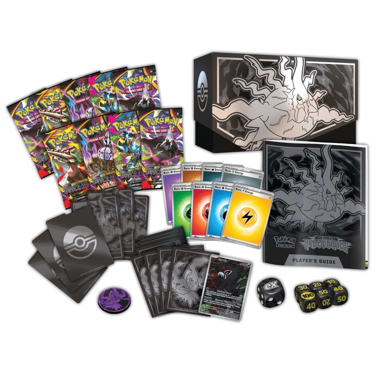 Pokémon TCG: Mega Evolution Pitch Black - Elite Trainer Box (ETB) - Phillips Hobbies