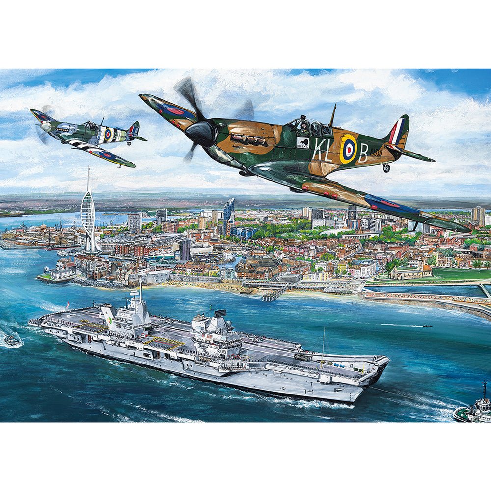 Portsmouth Flypast - Gibsons 1000 Piece Jigsaw Puzzle - Phillips Hobbies