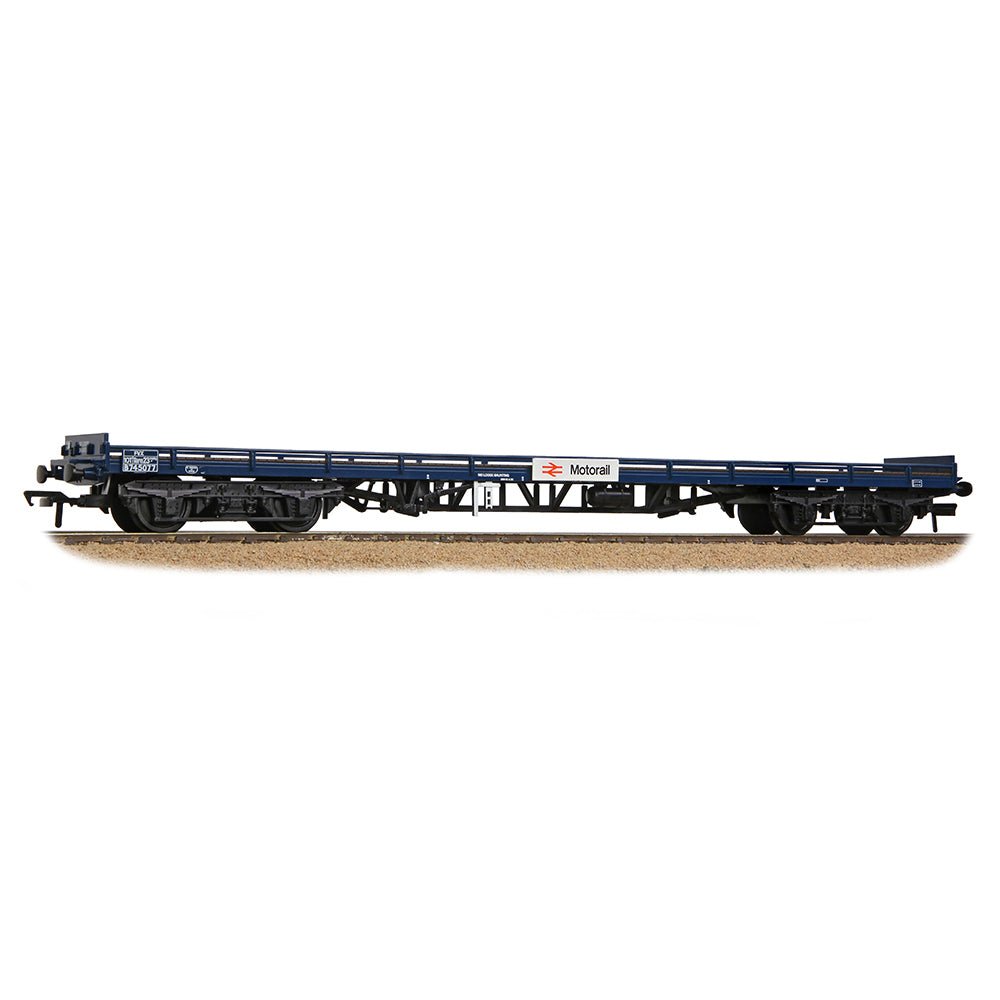 PRE - ORDER: Bachmann BR FVX Carflat Wagon BR Blue 'Motorail' - OO Gauge - Phillips Hobbies