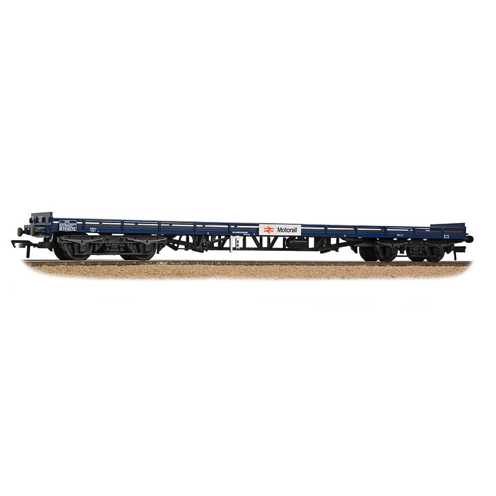 PRE - ORDER: Bachmann BR FVX Carflat Wagon BR Blue 'Motorail' - OO Gauge - Phillips Hobbies
