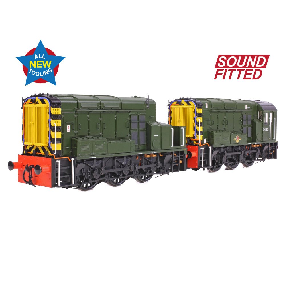 PRE - ORDER: Bachmann Class 13 D4502 BR Green (Wasp Stripes) SOUND FITTED - OO Gauge - Phillips Hobbies
