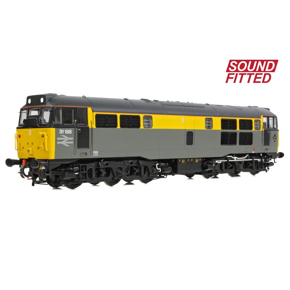 PRE - ORDER: Bachmann Class 31/1 Refurbished 31188 BR Engineers Grey & Yellow SOUND FITTED - OO Gauge - Phillips Hobbies